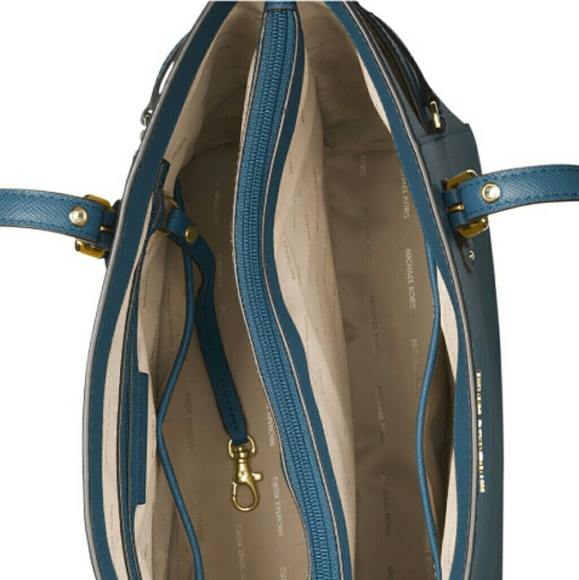 Blue metallic hologram derby tote NWT Mrsp 298 - Picture 4 of 4